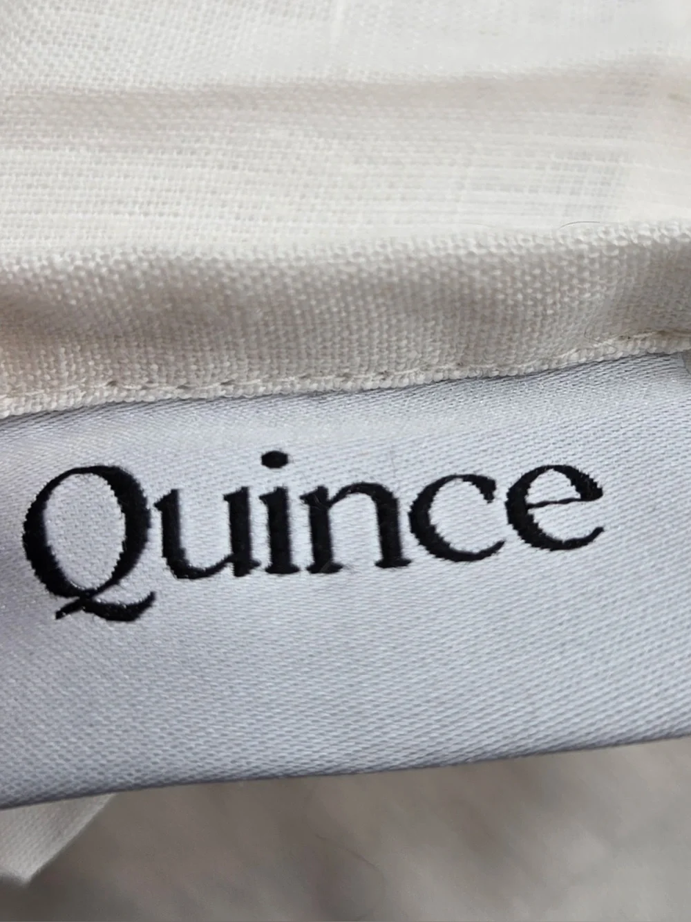 QUINCE Set Of 2 48x108 European Linen Curtains Cream 0358